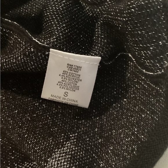 Chaser Black & Silver Star V-Neck Sweater – Size S – Cozy & Stylish - Picture 5 of 6